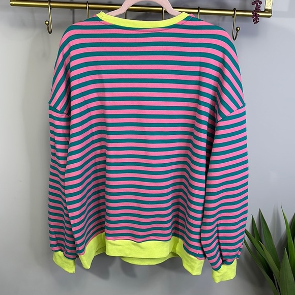 Colorful Striped Sweatshirt - Picture 3 of 4